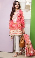 Embroidered Lawn Shirt 3.5m Lawn Dupatta 2.5m