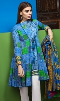 Printed Lawn Shirt 3m Lawn Dupatta 2.5m