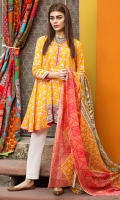 Printed Lawn Shirt 3m Lawn Dupatta 2.5m