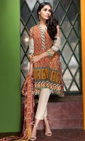 Embroidered Lawn Shirt 3.25m Embroidered Lawn Shalwar 2.5m Chiffon Dupatta 2.5m 