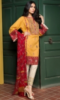Embroidered Lawn Shirt 3.25m Printed Lawn Shalwar 2.5m Chiffon Dupatta 2.5m 