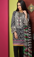 Embroidered Lawn Shirt 1.4m Printed Lawn Shirt 2.25m Lawn Shalwar 2.5m Chiffon Dupatta 2.5m 