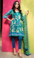 Lawn Shirt 3m Lawn Shalwar 2.5m Chiffon Dupatta 2.5m 