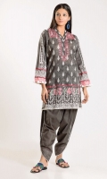 Front Lawn Print Embroidered 1.25m Back Lawn Printed 1.25m Sleeve Lawn Printed 0.5m Embroidered Shalwar 2.5m
