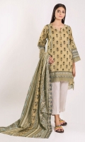 Lawn Printed Shirt 3.0m Lawn Printed Dupatta 2.5m
