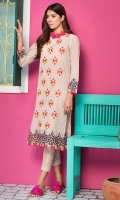 Embroidered Lawn Shirt 3.25m Embroidered Lawn Shalwar 2.5m