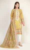 Front Lawn Print Embroidered 1.25M Back & Sleeve Lawn Printed 2.0m Lawn Printed Dupatta 2.5m Front Lawn Print Embroidered 1.25M Back & Sleeve Lawn Printed 2.0m Lawn Printed Dupatta 2.5m