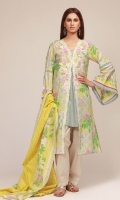 Lawn Printed Shirt 3.25m Lawn Printed Dupatta 2.5m Embroidered Gala