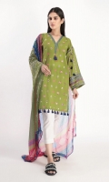 Textured Lawn Embroidered Shirt 3.25m Chiffon Printed Dupatta 2.5m