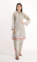 Front & Back Lawn Printed 2.5m Sleeve Lawn Print Embroidered 0.5m Embroidered Shalwar 2.5m