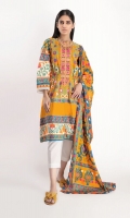 Embroidered Lawn Print Kameez 3.0m Lawn Printed Dupatta 2.5m