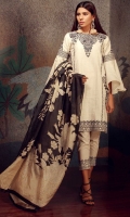Embroidered Jacquard Shirt 2.5m Lawn Shalwar 2.5m Tissue Silk Dupatta 2.5m Embroidered Organza Fabric