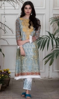 Embroidered Digital Lawn Shirt 3.0M Embroidered Lawn Shalwar 2.5M