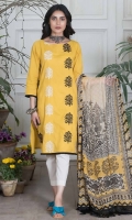 Embroidered Jacquard Shirt 2.5M Chiffon Dupatta 2.5M