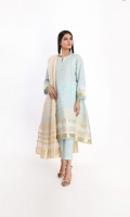JACQUARD KAMEEZ 3.25m LAWN PRINTED DUPATTA 2.5m CAMBRIC DYED PANTS 2.5m