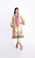 Dobby Print Embroidered Shirt 3.0m Embroidered Shalwar 2.5m