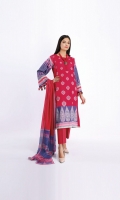 Lawn Printed Shirt 3.0m Chiffon Printed Dupatta 2.5m Shalwar 2.5m