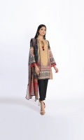Lawn Printed Shirt 3.0m Chiffon Printed Dupatta 2.5m Shalwar 2.5m