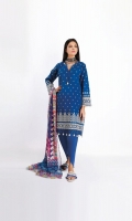 Schiffli Embroidered Cambric Shirt 3.25m Chiffon Printed Dupatta 2.5m Shalwar 2.5m