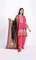 Embroidered Lawn Print Shirt 3.0m Lawn Printed Dupatta 2.5m Shalwar 2.5m