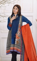 Embroidered Khaddar Shirt 2.5m  Printed Khaddar Sleeves 0.75m  Khaddar Dupatta 2.5m