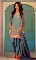 Printed Khaddar Shirt 3m  Khaddar Shalwar 2.5m  Khaddar Dupatta 2.5m
