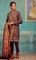 Embroidered Khaddar Shirt 3.25m  Khaddar Shalwar 2.5m  Printed Shawl 2.5m