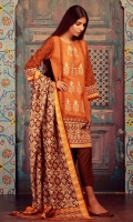 Khaddar Embroidered Shirt 3m  Khaddar Shalwar 2.5m  Khaddar Dupatta 2.5m