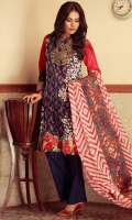 Embroidered Cambric Shirt 3m Cambric Shalwar 2.5m Chiffon Dupatta 2.5m