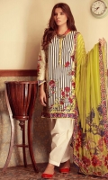 Embroidered Cambric Shirt 3m Cambric Shalwar 2.5m Chiffon Dupatta 2.5m