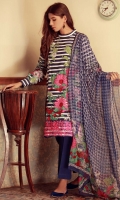 Embroidered Cambric Shirt 3m Cambric Shalwar 2.5m Chiffon Dupatta 2.5m
