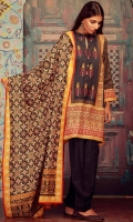 Embroidered Khaddar Shirt 3m Khaddar Shalwar 2.5m Khaddar Dupatta 2.5m