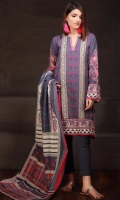 Embroidered Khaddar Shirt 3m Khaddar Shalwar 2.5m Khaddar Dupatta 2.5m
