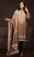 Embroidered Khaddar Shirt 3m Khaddar Shalwar 2.5m Khaddar Dupatta 2.5m