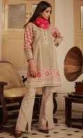 Embroidered Khaddar Shirt 3m Embroidered Chiffon Dupatta 2.5m Khadddar Shalwar 2.5m
