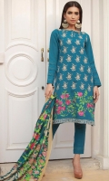 Embroidered Khaddar Shirt 3.25m Khaddar Shalwar 2.5m Printed Shawl 2.5m
