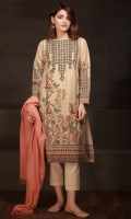 Embroidered Khaddar Shirt 3m Dyed Shawl 2.5m
