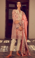Embroidered PV Shirt 3.25m PV Printed Dupatta 2.5m PV Shalwar 2.5m