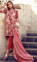Embroidered PV Shirt 3.25m PV Printed Dupatta 2.5m PV Shalwar 2.5m