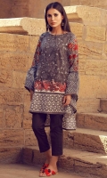 Embroidered PV Shirt 2.5m Printed PV Sleeves 0.75m PV Shalwar 2.5m