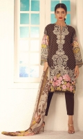 Embroidered Chiffon Shirt 2.5m Silk Printed Fabric 1.5m Cambric Shalwar 2.5m Chiffon Dupatta 2.5m