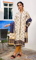 Shirt Front: Printed 1.25 meter Shirt Back: Printed 1.25 meter Sleeves: Printed 1 Pair Dupatta: Printed 2.5 meter Trouser: Dyed 2.5 meter