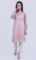 One Pice Embroidered Cotton Net Shirt