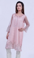 One Pice Embroidered Cotton Net Shirt