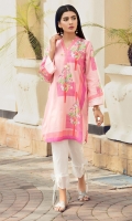 Digital print lawn shirt in a lovely pink.