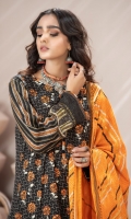 Dupatta: Pearl Printed - 01 Piece Shirt Front: Pearl Printed - 01 Piece Shirt Back: Pearl Printed - 01 Piece Sleeves: Pearl Printed - 01 Pair Trouser: Dyed - 01 Piece 
