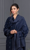Dupatta:      Printed  01 Piece Shirt Front: Printed  01 Piece Shirt Back:  Printed  01 Piece Sleeves:       Printed  01 Piece Trouser:       Dyed     01 Piece
