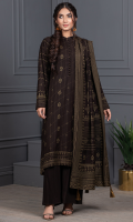 Dupatta:      Printed  01 Piece Shirt Front: Printed  01 Piece Shirt Back:  Printed  01 Piece Sleeves:       Printed  01 Piece Trouser:       Dyed     01 Piece