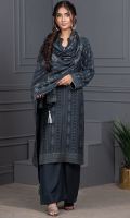 Dupatta:      Printed  01 Piece Shirt Front: Printed  01 Piece Shirt Back:  Printed  01 Piece Sleeves:       Printed  01 Piece Trouser:       Dyed     01 Piece