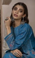 Dupatta: Fancy woven shawl - 01 Piece Shirt Front: Fancy Slub Peach Embroidered - 01 Piece Shirt Back: Fancy Slub Peach - 01 Piece Sleeves: Fancy Slub Peach Embroidered - 01 Pair Trouser: Dyed - 01 Piece